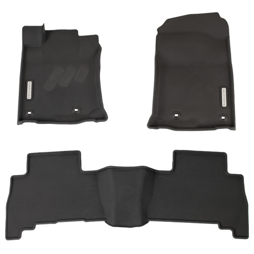 BaseLayer Three-Piece 4Runner / GX 460 Custom-Fit Floor Liners with gray logo