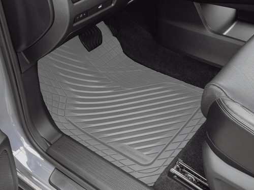 Light Gray Cut-to-Fit 4-Piece Floor Mat Set Front Driver Installed