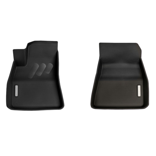 BaseLayer Tesla Model 3 Custom-Fit Floor Liners with Gray Logo