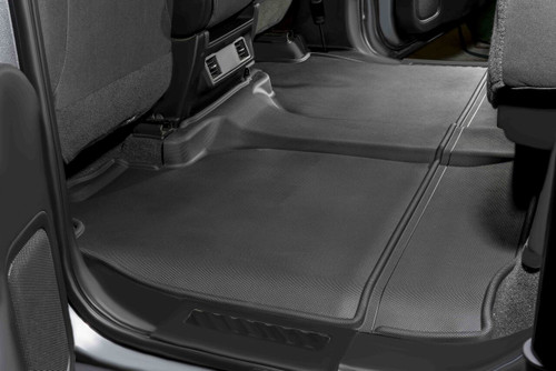 BaseLayer Custom Fit floor liners for the GMC Sierra 2500/3500 HD 2020+ rear row with seats up