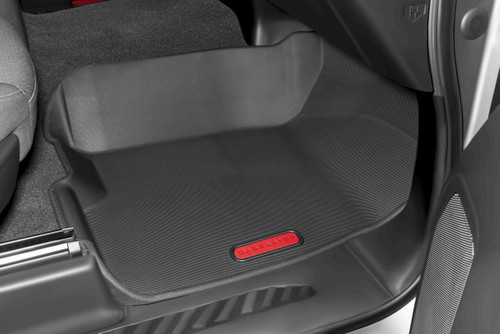 Passenger side custom fit floor liner by BaseLayer for the Chevy Silverado 1500 2019+