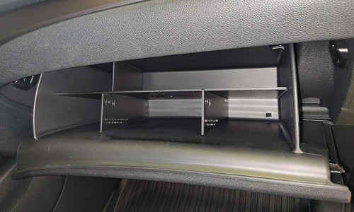 Vehicle OCD by BaseLayer center glove box organizer filled for the Honda Pilot, Ridgeline and Passport