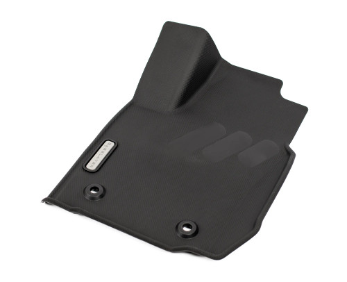 BaseLayer Custom-Fit Drive Side Floor Liner for the 2024 Toyota Tacoma with gray logo