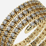 Timeless 7mm band adorned with 1.35ct of brilliant cut diamonds.