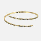 Make a statement of refined luxury with the Wrap Style Bracelet, a timeless accessory in shiny yellow gold, adorned with 1.90ct of brilliant cut white diamonds, ensuring enduring style that effortlessly complements any ensemble.