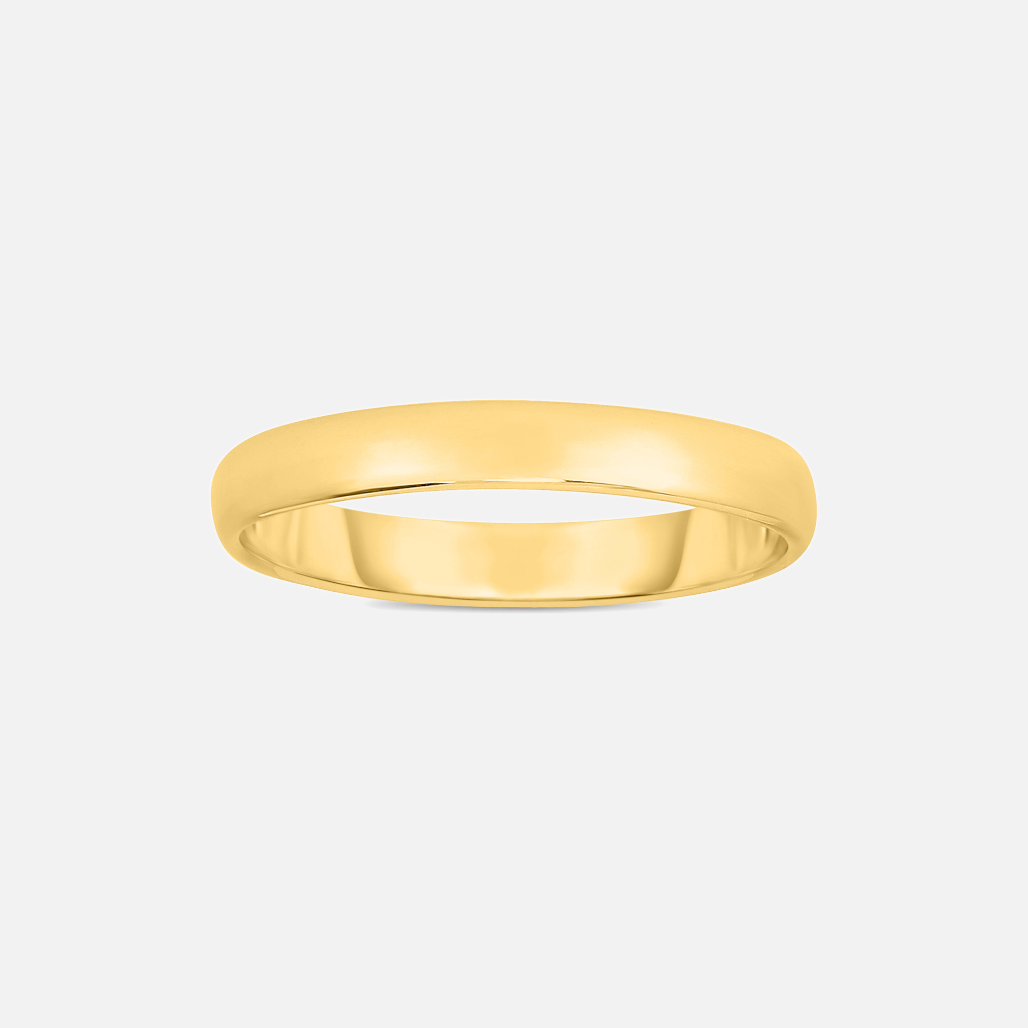 This thin gold wedding band will give any special moment a cool, contemporary edge.