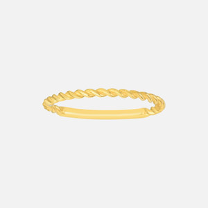 Handcrafted in 14k, this twist ring captures a singular shine on your finger.