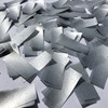 Biodegradable matt silver tissue confetti rectangles