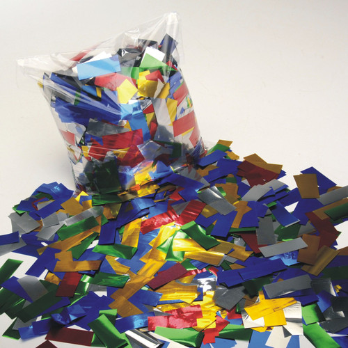 Multicolour Metallic Confetti - 2cm x 5cm - 1kg bag