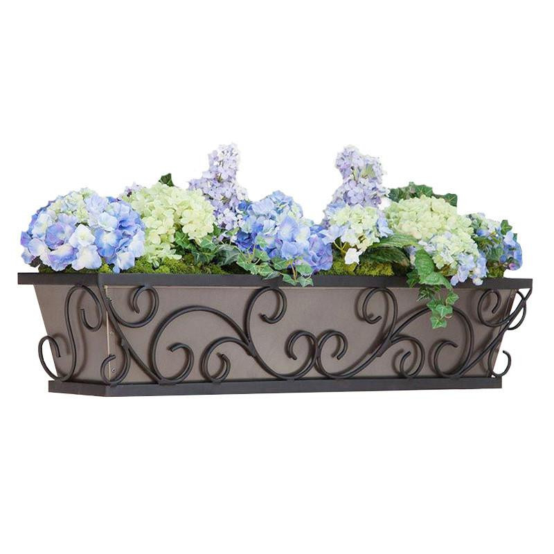 Regalia Railing Planter- 7 Sizes 8 Liner Options
