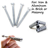 4pk of 3in.Long x 1/4in.Dia. Lag Bolts