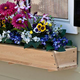 Closeup of Zuma Cedar Window Box w/ Cleat