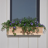 Framed Cottage Cedar Window Box w/ cleat secured under window Framed Cottage Cedar Window Box w/ cleat secured under window