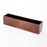 Oil Rubbed Bronze Galvanized 2-in-1 Metal  Window Box or Liner