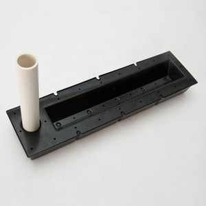 Tapered Reservoir with fill tube inserted on white background. Tapered Reservoir with fill tube inserted on white background.