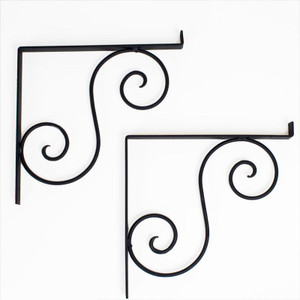 11.25" Wall Mount Scroll Accent Brackets, sold in pairs
