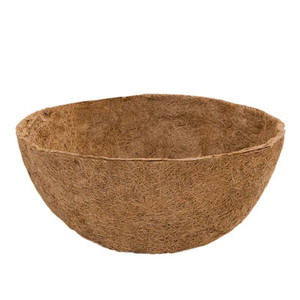 Hanging Basket Coconut Liner on white background