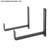 8" Wall shelf Bracket in black
