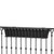 Venetian Railing planter with black galvanized liner