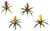 Outdoor UV Rated Guzmania in four colors 22" height Outdoor UV Rated Guzmania in four colors 22" height
