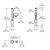 Dawson Plus Mail Box Post, detailed technical drawing with dimensions in inches and centimeters