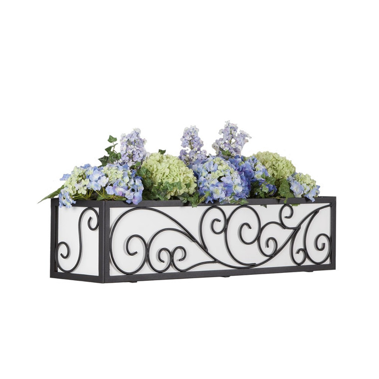 Wayfarer window box with white PVC liner