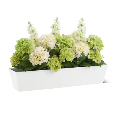 White Galvanized Window Box | Free Shipping | Windowbox.com ...