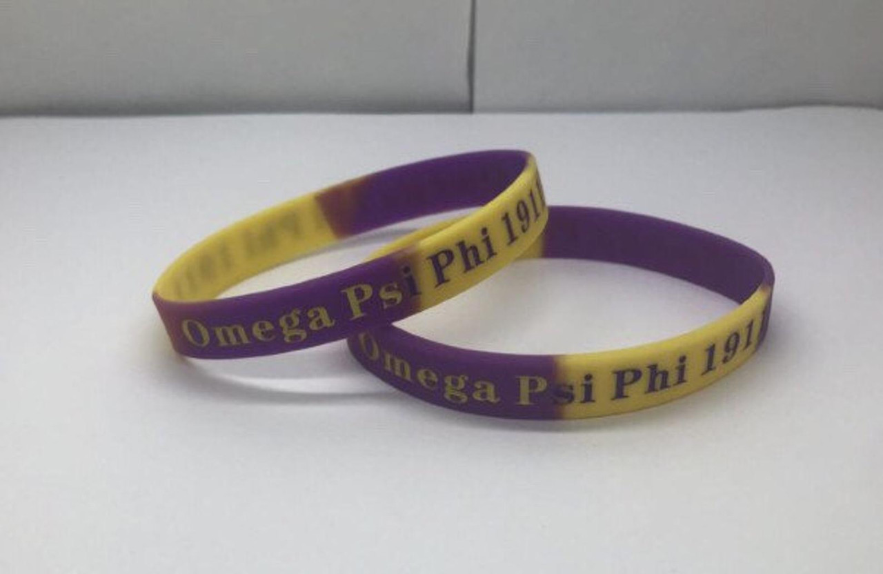 omega psi phi silicone bracelets