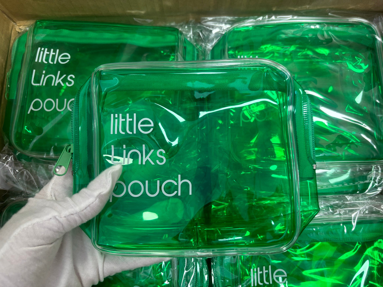 little links pouch- green - Waju Designs