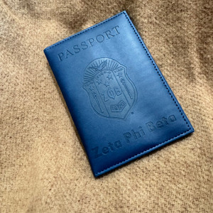 Passport Cover - Zeta Phi Beta blue PU Leather Passport Cover - Zeta Phi Beta blue PU Leather