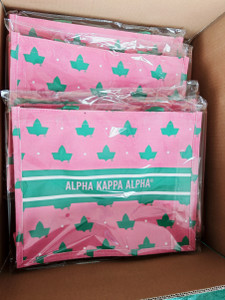 Alpha Kappa Alpha Everyday tote LARGE - pink ivy dot Alpha Kappa Alpha Everyday tote LARGE - pink ivy dot