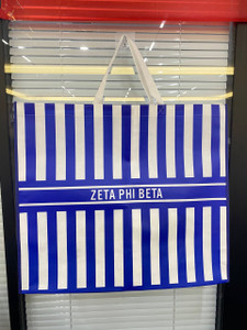 Zeta Phi Beta shopping bag - striped 4 pack