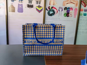 PREORDER -Sigma Gamma Rho  Everyday  tote -houndstooth medium
