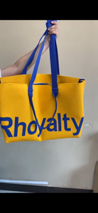 Sigma Gamma Rho knit tote - Rhoyalty with zipper | SHIP START 6/20