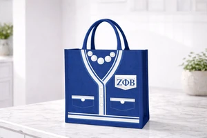 Zeta Phi Beta Lightweight tote - blue cardigan medium | GROUP ORDER