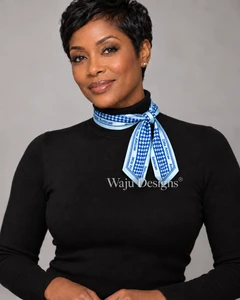 Zeta Phi Beta Scarf - Amicae houndstooth twilly | READY TO SHIP
