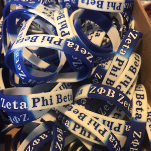 Zeta Phi Beta Silicone Bracelet Zeta Phi Beta Silicone Bracelet