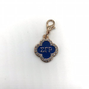 Sigma Gamma Rho Rhinestone Clover Charm Sigma Gamma Rho Rhinestone Clover Charm