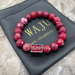Kappa Alpha Psi Nupe Krimson Agate bracelet