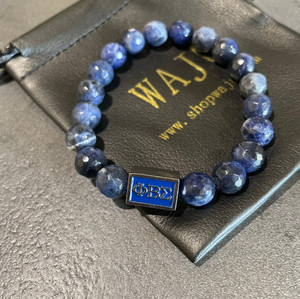 Phi Beta Sigma Sodalite Bracelet