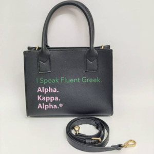 I speak Fluent Greek bag - AKA black crossbody I speak Fluent Greek bag - AKA black crossbody