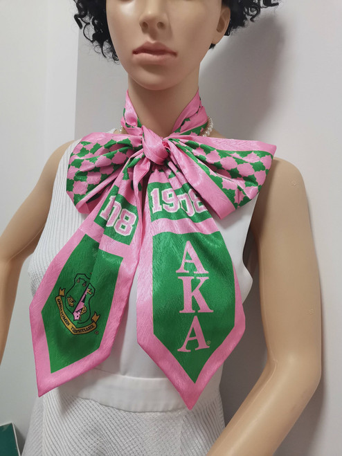 Alpha Kappa Alpha Clover Stole - Pink trim