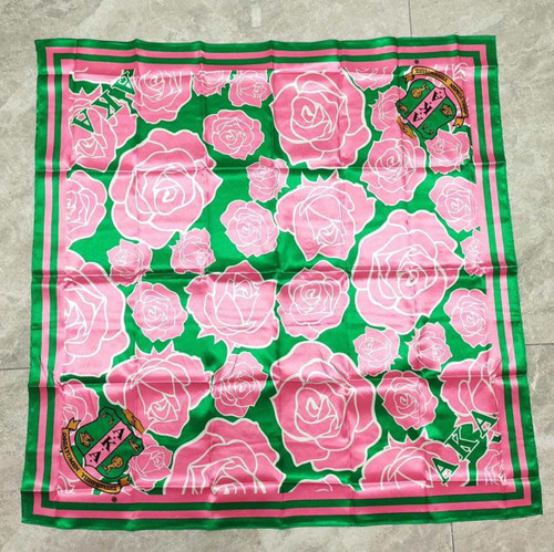 Alpha Kappa Alpha Scarf - Roses print