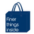 Zeta FELT shopping bag - Blue finer things inside