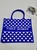 Zeta Phi Beta  Lightweight  tote - polka dot  medium | SHIP Start 5/17