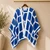 Palm Court Kaftan - Royal Blue & White | Launches 7/4