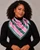 Alpha Kappa Alpha Scarf - Pink & Green Stripe print | READY TO SHIP