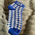 Zeta Phi Beta Houndstooth  Ankle Socks