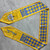 Sigma Gamma Rho Houndstooth Stole - Yellow/Yellow trim