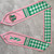 Alpha Kappa Alpha Houndstooth Stole - White/Pink  trim